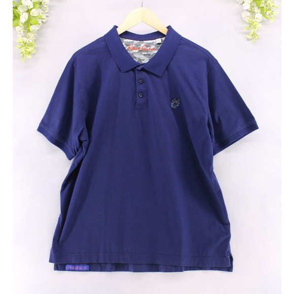 Robert Graham Other - Robert Graham Men's Classic Fit 100% Supima Cotton Polo Shirt Navy Blue Sz XL